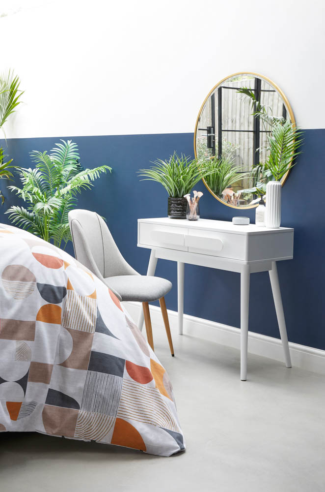 White modern dressing table for small bedroom interiors - Beautiful Homes