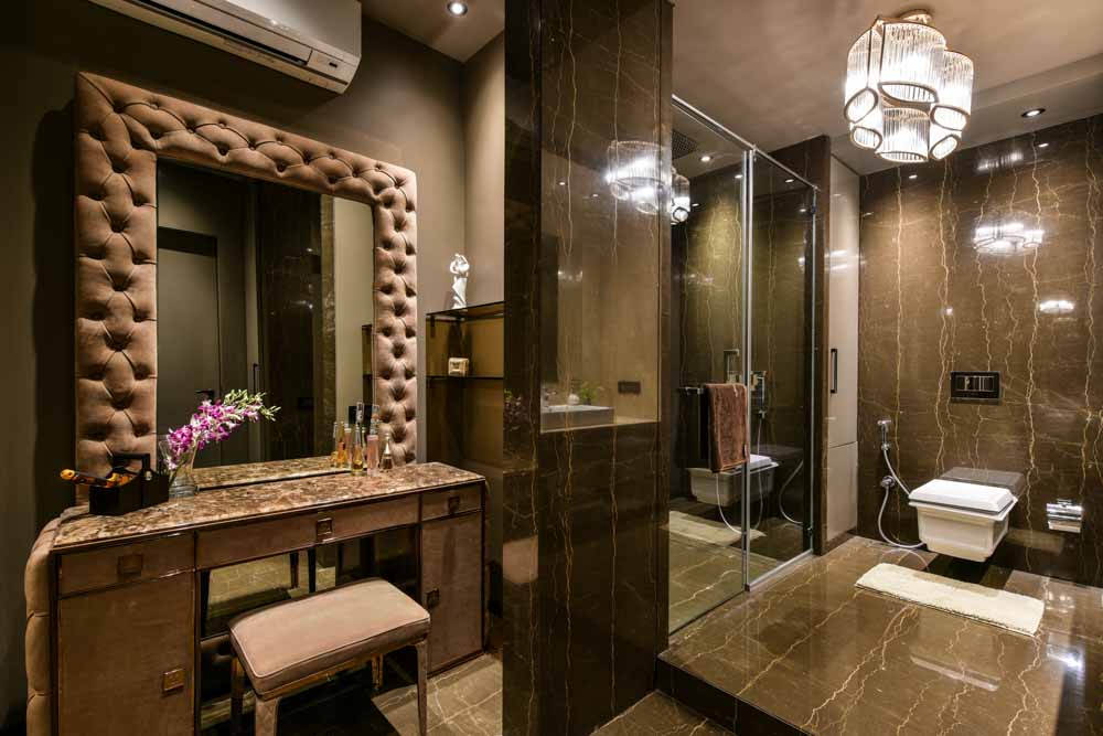 Modern dressing table design in the bathroom interior design - Beautiful Homes