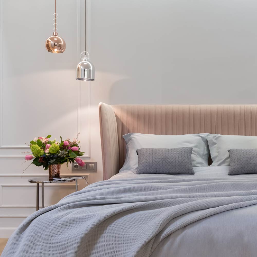 Blue bedsheet and cushion cover sets for your master bedroom - Beautiful Homes