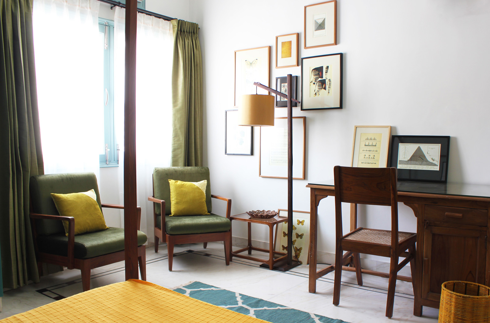 Layer your bedroom curtains to filter out the light during the day - Beautiful Homes