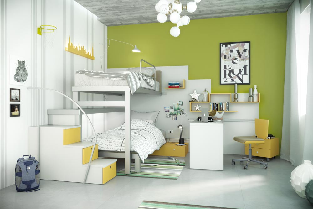 Bunk beds are perfect for your kids room design or a small bedroom interior design - Beautiful Homes