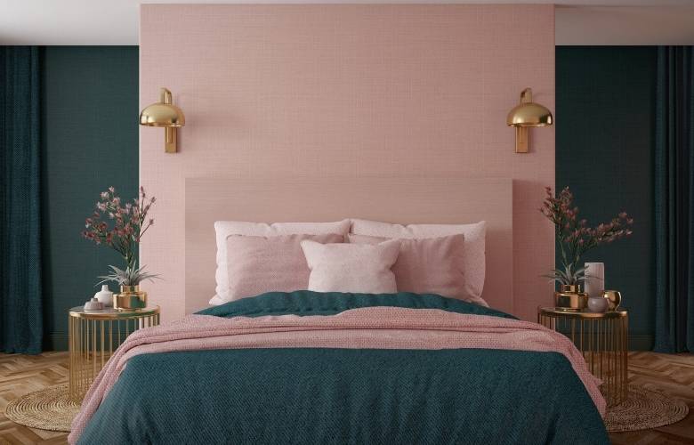Pair Soft pinks & greens for your bedroom interiors - Beautiful Homes