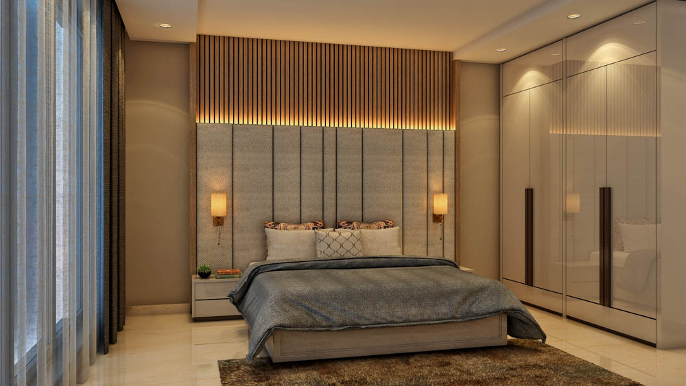Sleek & simple cupboard design that blends in with the walls - Beautiful Homes