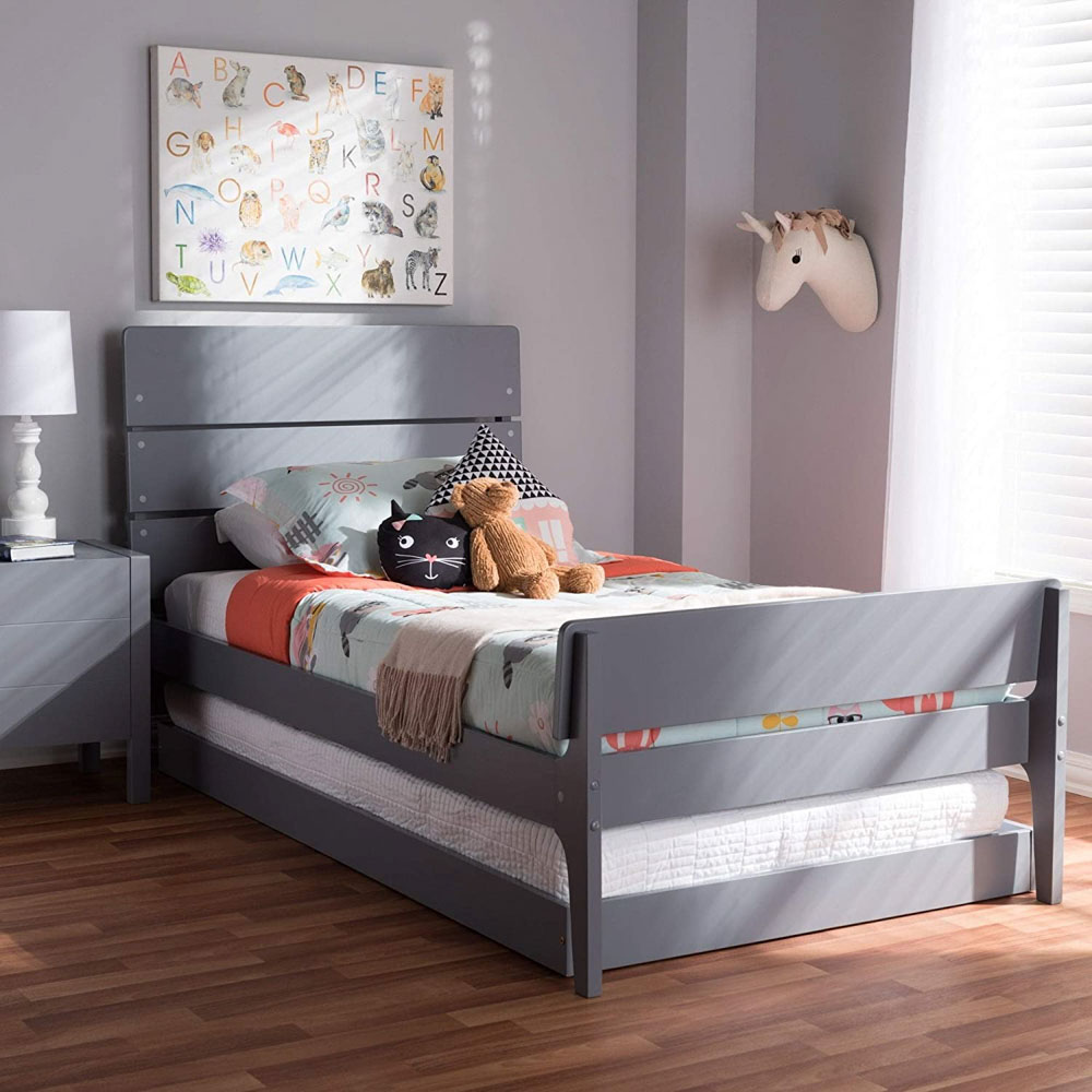 Creative styling of twin trundle bed design for kids room interior - Beautiful Homes