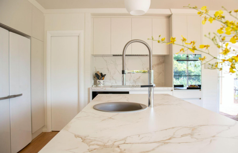 Quartz for the kitchen sink design material - Beautiful Homes