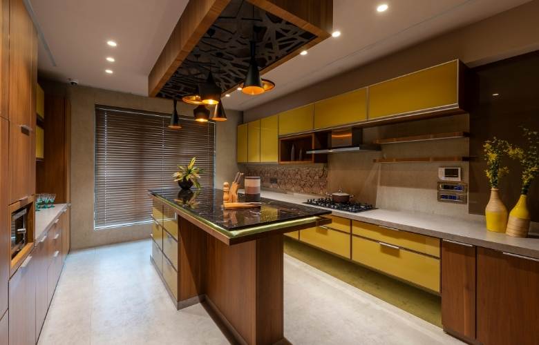 Kitchen countertop ideas for Island kitchen interior - Beautiful Homes