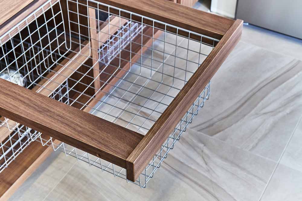 Mesh kitchen drawer for storing fruits & vegetables - Beautiful Homes Mesh kitchen drawer for storing fruits & vegetables - Beautiful Homes