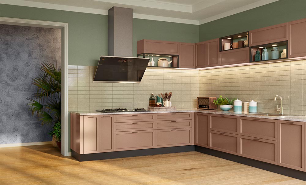 White green & pink kitchen colours for the kitchen - Beautiful Homes