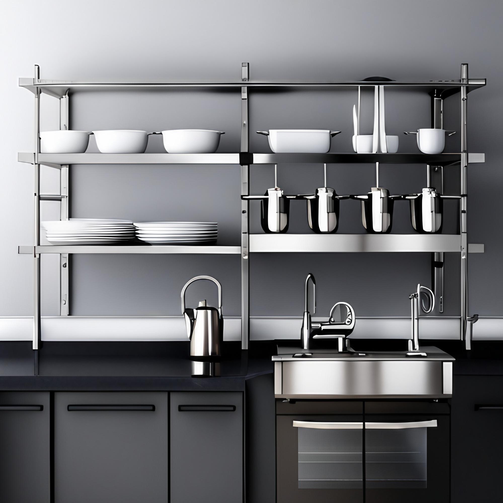 Stainless steel shelf rack for kitchen - Beautiful Homes