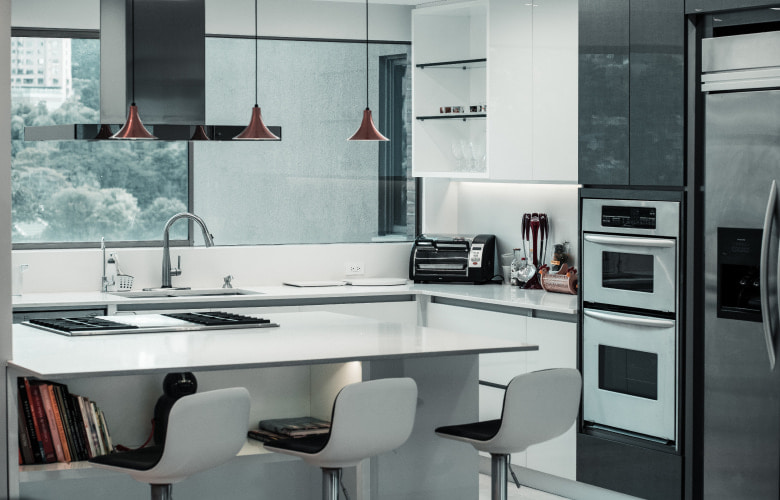 Luxurious neutral modern kitchen interior design - Beautiful Homes