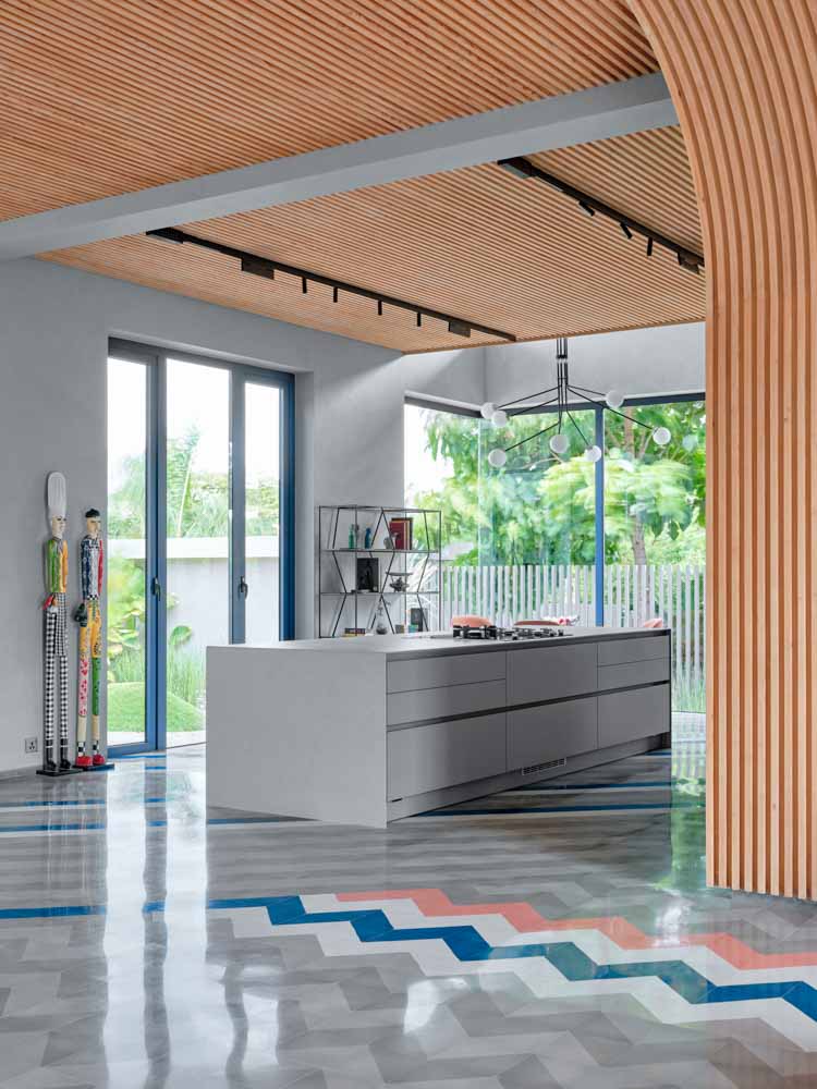 Zig zag design ideas for kitchen floor tiles - Beautiful Homes