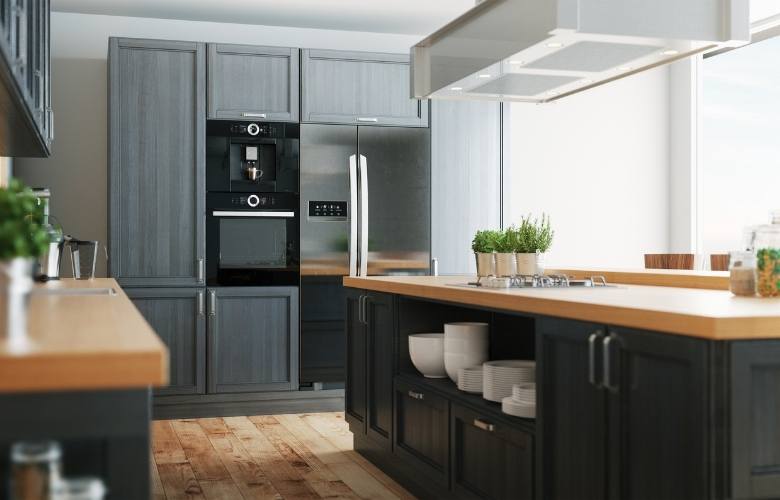 Grey modular kitchen colour combination - Beautiful Homes