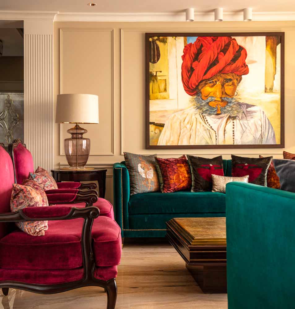 Ethnic art works for drawing room decoration - Beautiful Homes