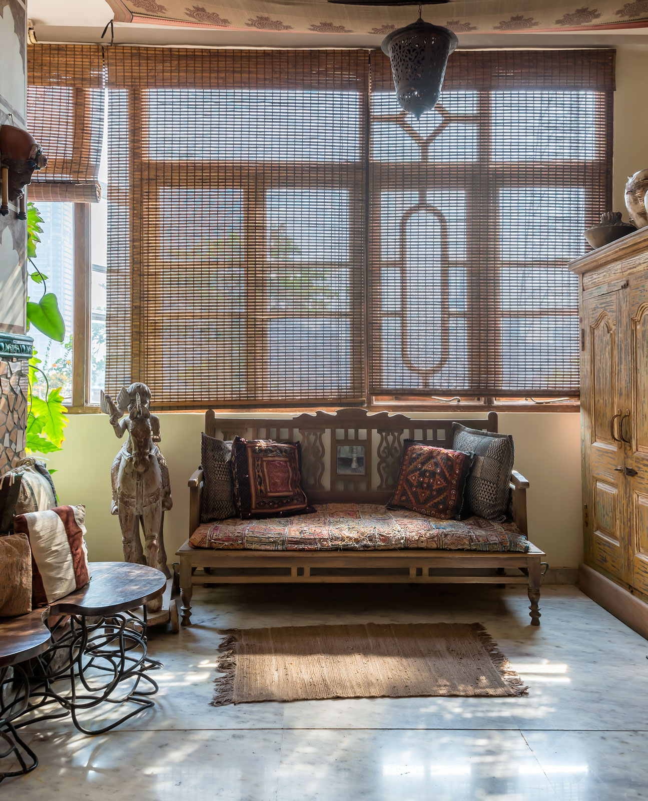 Fabrics living room design are an easy DIY option for Ceilings - Beautiful Homes