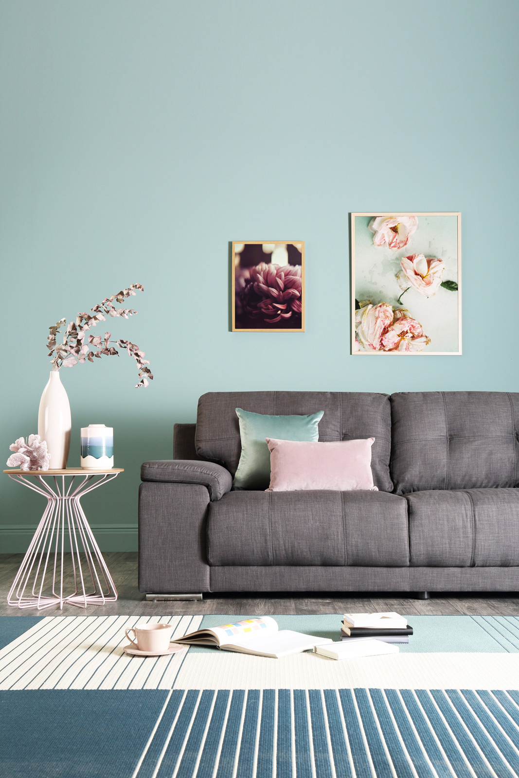 Slather pastel hues for your living room walls - Beautiful Homes