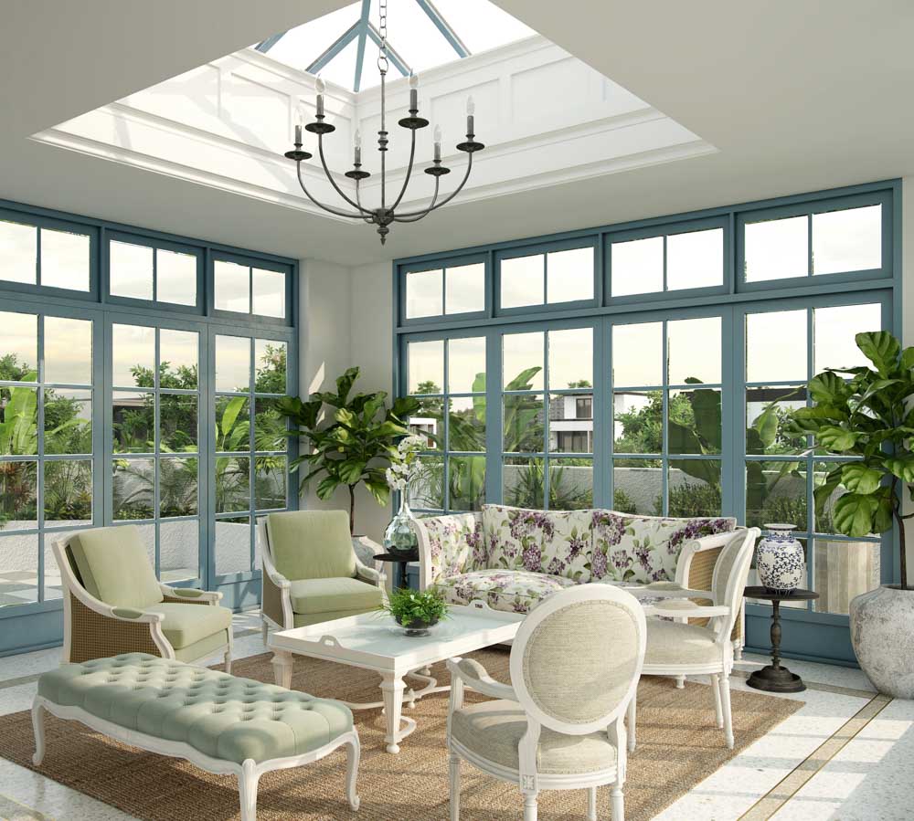 Beautiful pyramid skylight for a spacious living room design - Beautiful Homes Beautiful pyramid skylight for a spacious living room design - Beautiful Homes