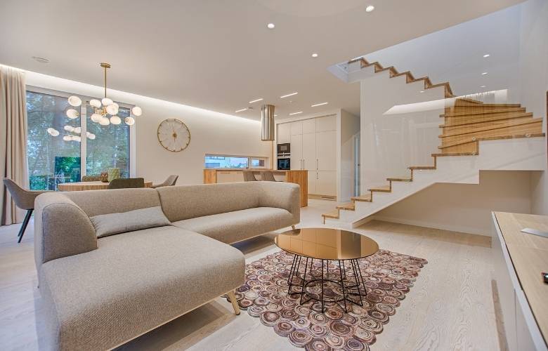 Beige sectional sofa that compliments the interior of your living room - Beautiful Homes
