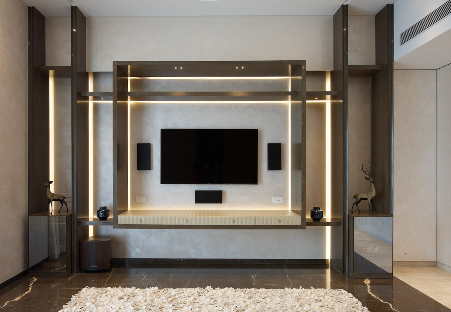 A Modern Tv Unit Design for living room decor - Beautiful Homes