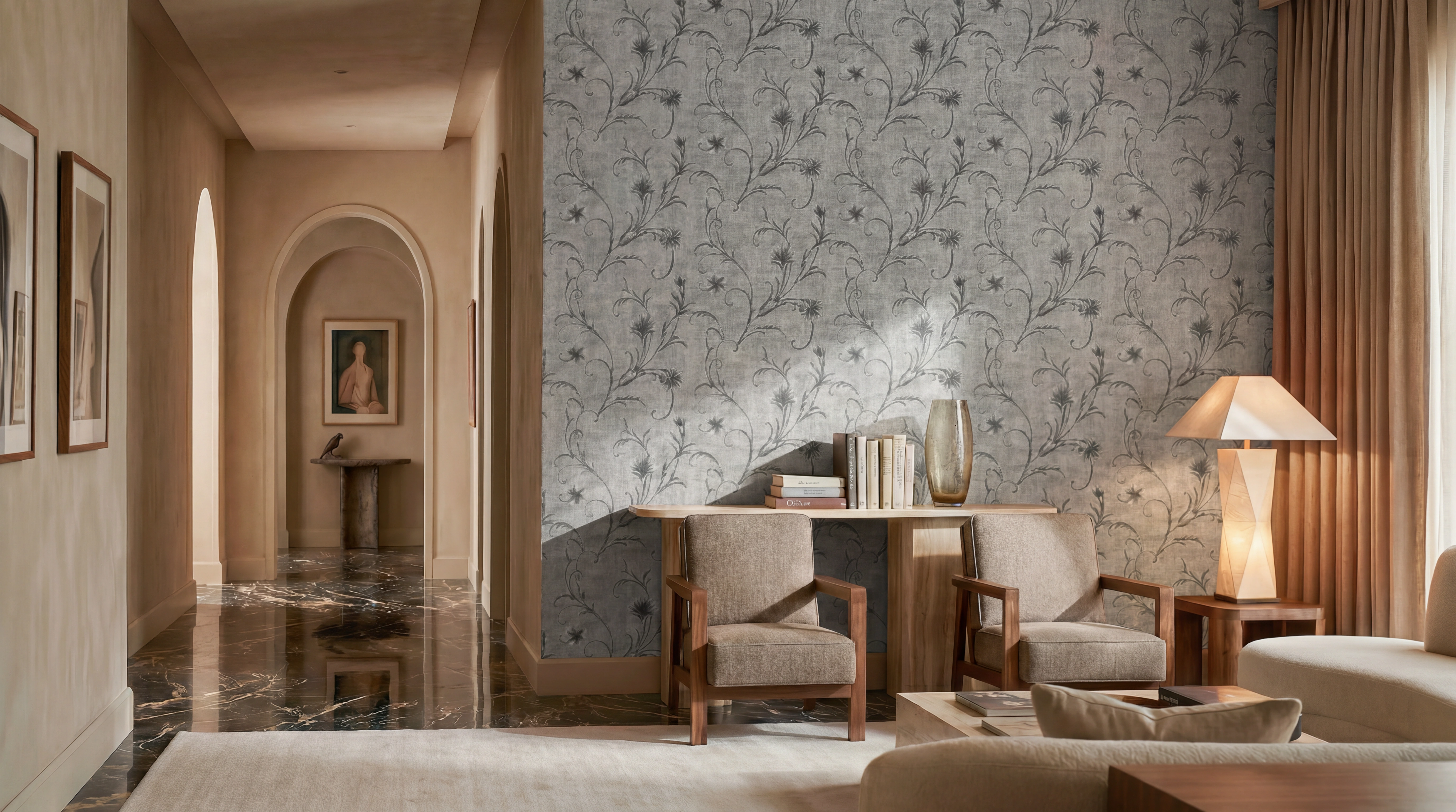 Ador - Serenade - Fine Flower - Steel Grey