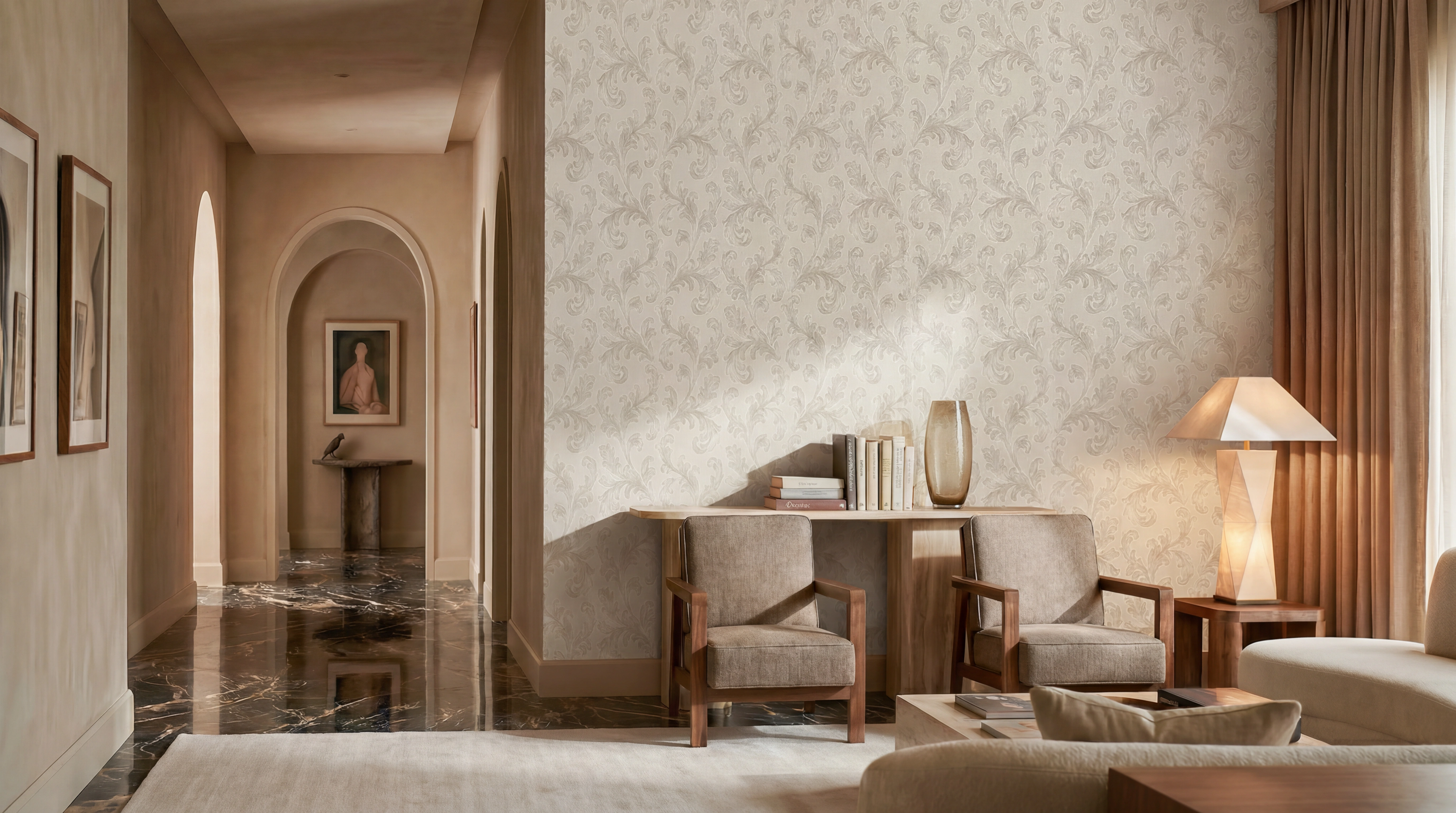 Ador - Serenade - Cottage Leaf - Faded Silver