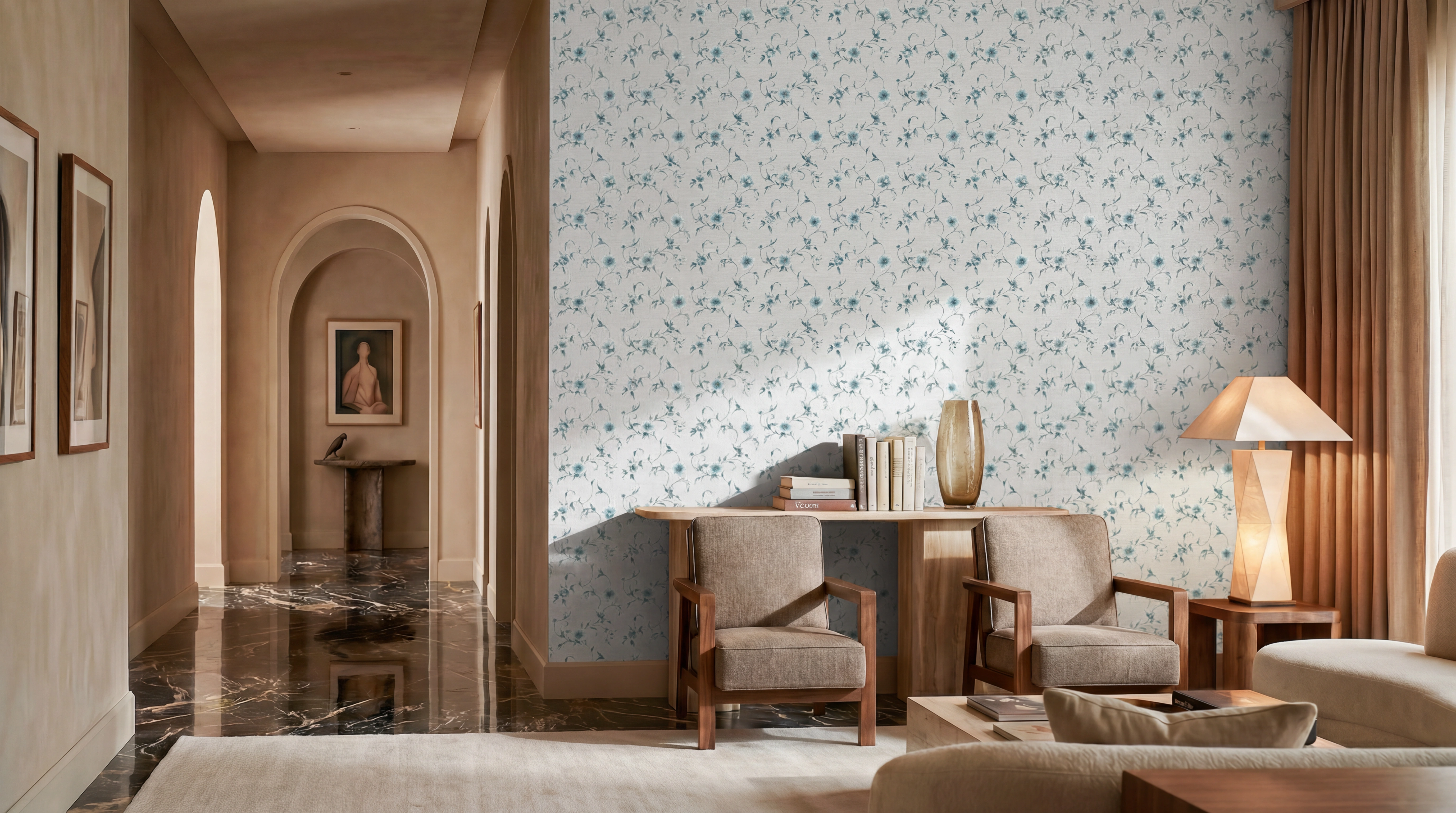 Ador - Serenade - Flower Trail - Pale Blue