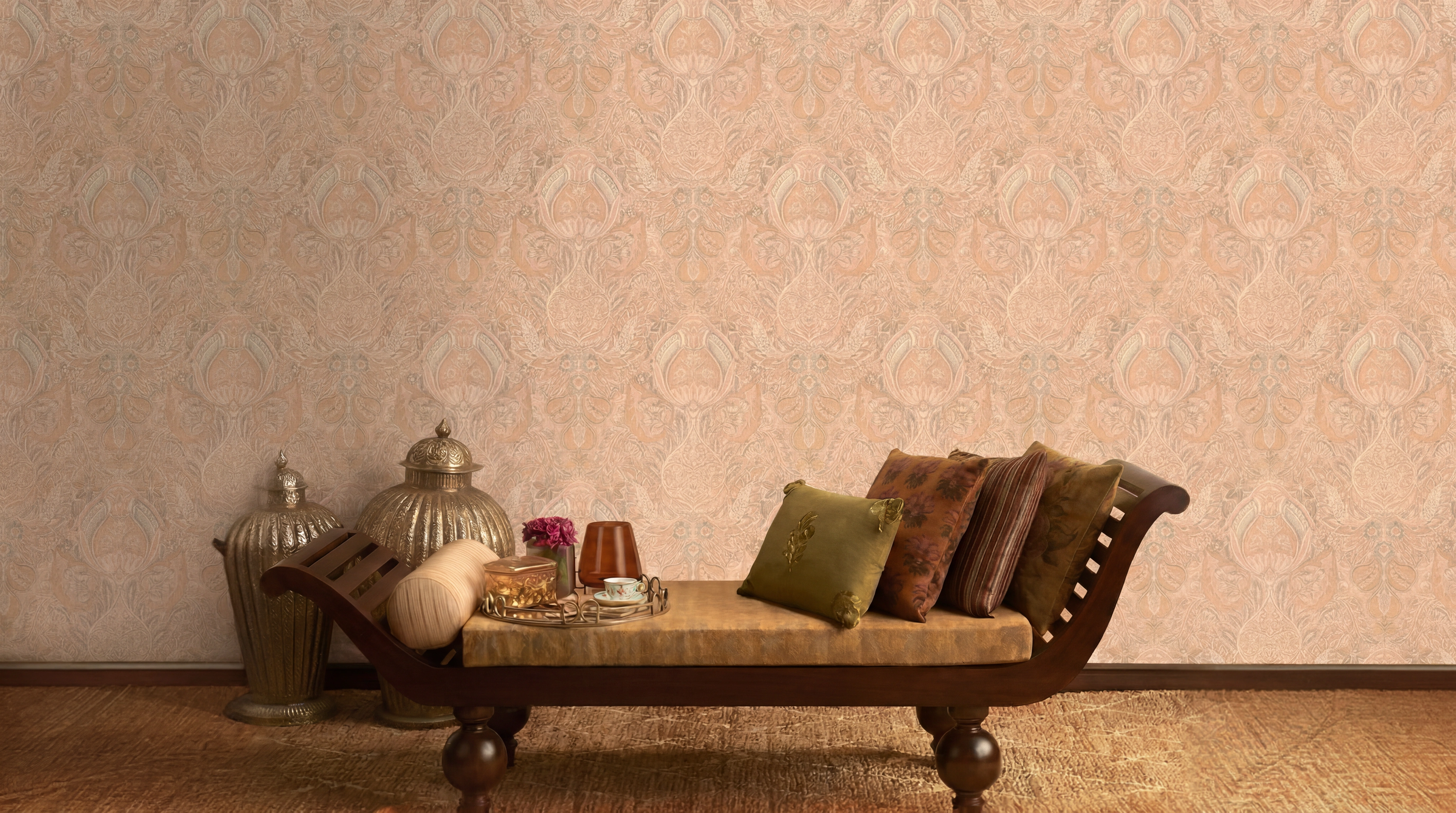 Sabyasachi Chapter 3: Heartland - Florentine Damask - Apricot Kernel
