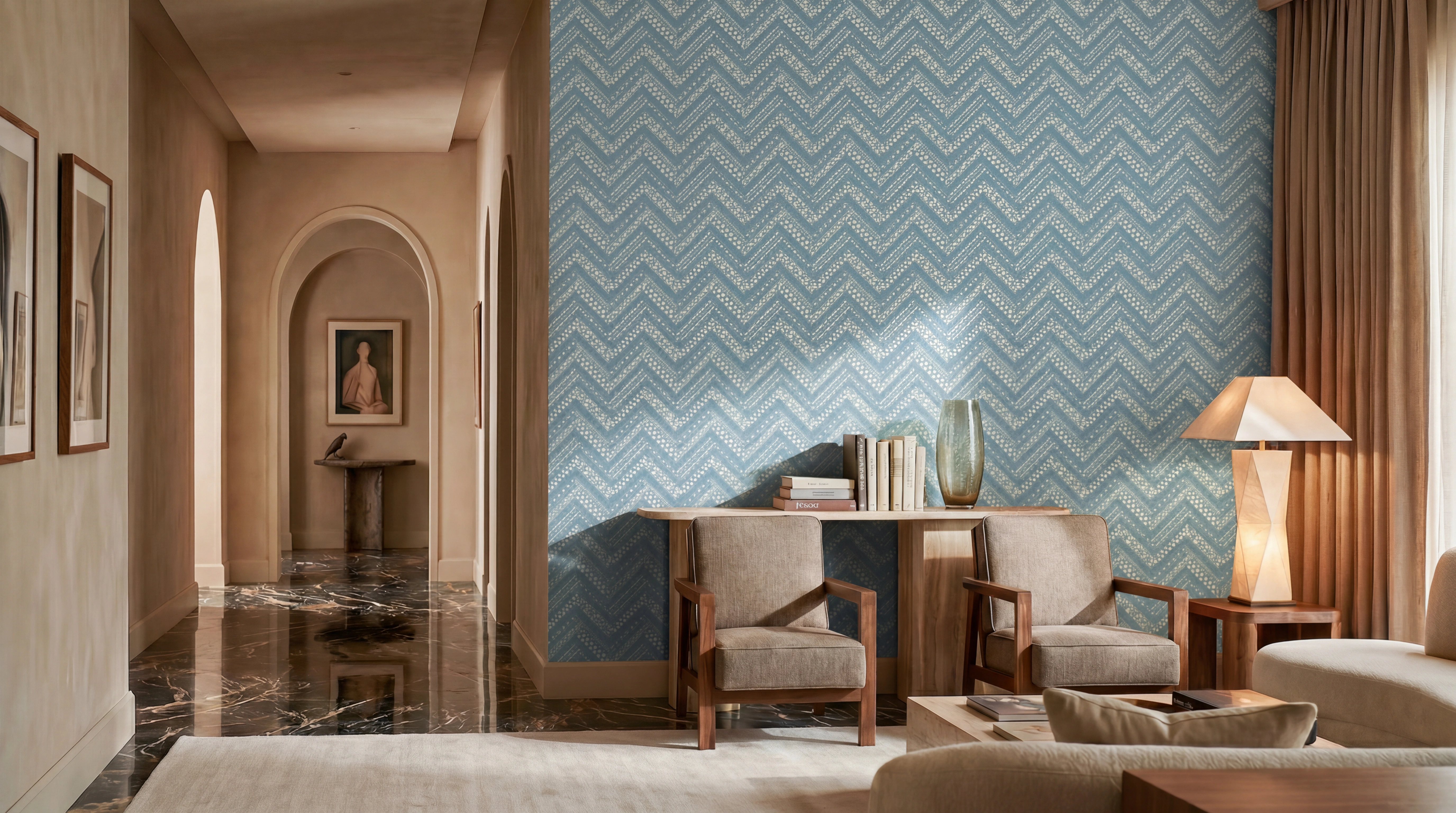 Magnificent South - Crown Court - Jacobean Blue