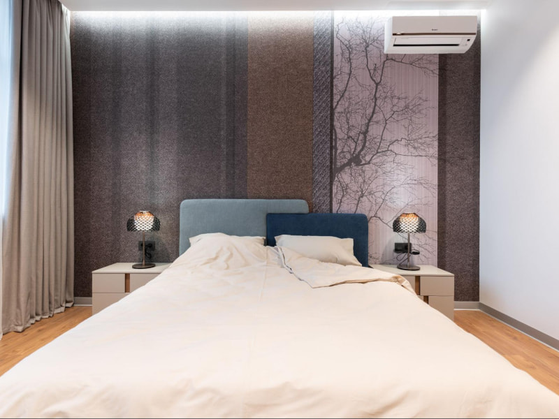 Printed wall paints or wallpaper for bedroom wall decoration - Beautiful Homes