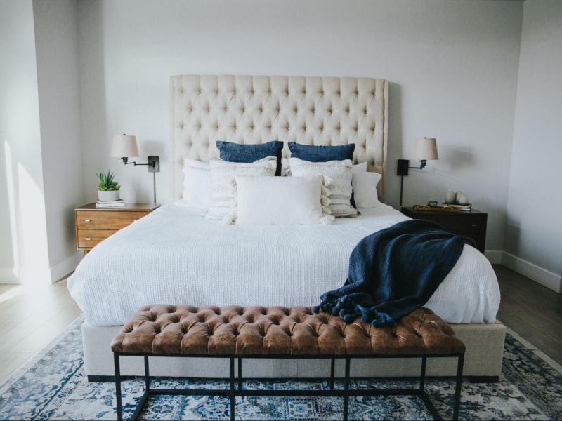 King size platform bed style for your bedroom interiors - Beautiful Homes