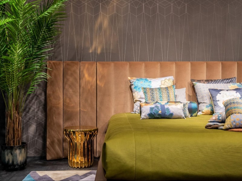 Pastel triangle diy wall texture painting ideas - Beautiful Homes