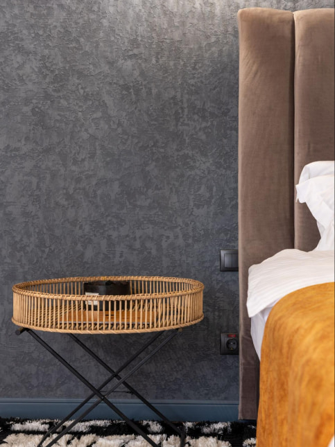 Patterned texture wall painting design with a roller - Beautiful Homes